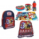 Paw Patrol Set 6 pezzi Zainetto Zaino 3D,Sacca Sport,Portamerenda Scuola Asilo