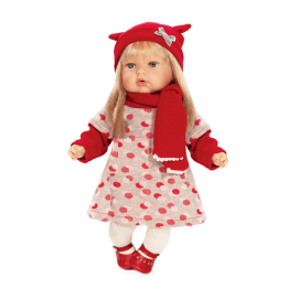 NINES D'ONIL Bambola Neonato 45cm TITA Addis rosa Profumata