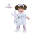 NINES D'ONIL Tina BUNNY 42cm Bambola Morra Bambolotto Neonato