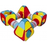 Parco Giochi Gigante Tenda 8pezzi Tunnel x4 Automatica Casetta Castello Bambini