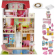Giant Dollhouse Wooden House 90cm with Led Light and Furniture set 18pcs