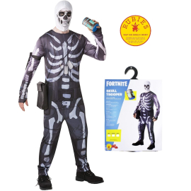 Skull Trooper di Fortnite Costume Tg M Carnevale ufficiale di Milite Teschio Rubie's