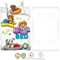 Paw Patrol 3 Pieces Set Child Bed Duvet Cover, Pillowcase + Sheets under