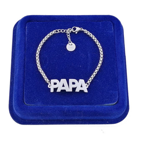 Mom Bracelet Women's Bracelet Family in Steel with writing