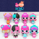 Espositore 24pezzi POP Hair Surprise Doll Spazzole + Lunghe Ciocche Box Display