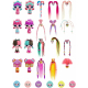 Espositore 24pezzi POP Hair Surprise Doll Spazzole + Lunghe Ciocche Box Display