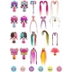 24pcs POP Hair Surprise Doll Brushes + Long Locks Display Box