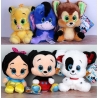 6x GLITSIES Mini Peluche Occhi Glitter 15cm Originale