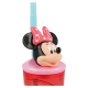 Disney Minnie Mouse Bloom Bicchiere 3D con Figurina e Cannuccia Bambini