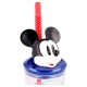 Disney Mickey Mouse Anniversario Bicchiere 3D con Figurina e Cannuccia Bambini