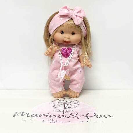 Party PEPOTES 28cm Minnie Mod. 12 Bambola Profumata Mini Neonato Capelli Rossi New Collection