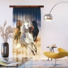 Horses Horse Voile Curtain Children's Room, Boys Panel 140x245cm