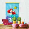 Disney Ariel Princess Voile Curtain for Children's Room, 140x245cm