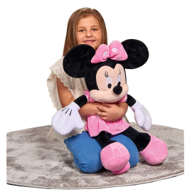 Peluche Disney Minnie Classica 65 cm Rosa Glitter Originale Ragazza Bambina
