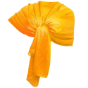 Elegante SCIARPA in Seta Giallo Scialle Foulard, Donna Coprispalle Stola Cerimonia