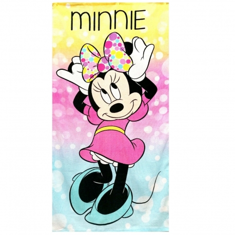 Minnie Disney Tropical Asciugamano in Cotone 100% Telo Mare 70x140cm Bambini
