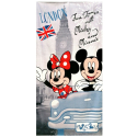 Minnie Disney London Asciugamano in Cotone 100% Telo Mare 70x140cm Bambini