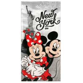 Minnie Disney New York Asciugamano in Cotone 100% Telo Mare 70x140cm Bambini
