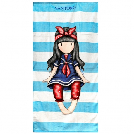 Gorjuss Santoro Bambola Vestito Verde Asciugamano in Cotone 100% Telo Mare 70x140cm Bambini