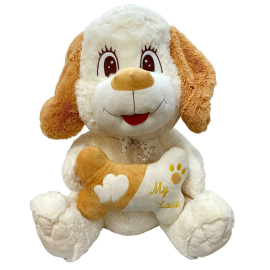 Gigante Peluche Cane di San Bernardo 130 cm Beige Seduto Bambini Ragazzi