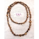 Long Pearl Necklace Hard stones, crystal beads Women