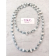 Long Pearl Necklace Hard stones, crystal beads Women