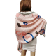 Elegant Silk Scarf pleated Shawl Foulard, Woman Shrug Ceremony