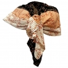 Elegante Sciarpa Plisse Misto Seta Sciale Foulard Donna Cerimonia