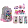 Minnie Mouse Mega Set Zaino Grande Astuccio Porta merenda Scuola Elementare