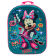 Minnie Mouse Disney Blu Led Zainetto Zaino 3D Scuola Materna Asilo tempo Libero