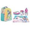 Footy Unicorno Led Zainetto Zaino Set Colazione Scuola Asilo
