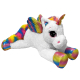 Giant Unicorn Plush Toy 95cm Sitting Pony White Glitter, Kids Girl Adults