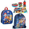Paw Patrol Blu Navi Set 6 pezzi Zainetto Zaino 3D,Sacca Sport,Portamerenda Scuola Asilo