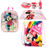 Minnie Mouse Led Disney Zainetto Zaino 3D set Scuola asilo