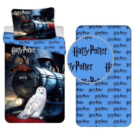 singolo Harry Potter Copripiumino singolo con motivo a griglia copripiumino reversibile su 2 lati merchandising ufficiale federa inclusa 