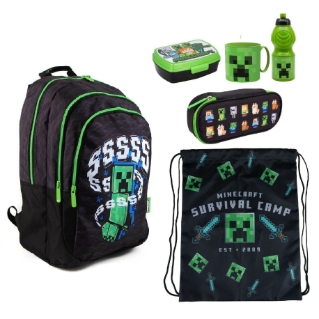 Minecraft set School Backpack
