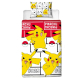 Pokemon Pikachu Set lenzuola, Copripiumino 140x200 letto singolo 100% cotone Biancheria da letto