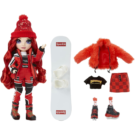 Rainbow High Winter Break Violet Willow Collectible Doll Double Outfit With Accessories and Support