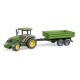 Trattore John Deere 5115 M with trailer equipped with sides