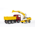 Bruder Dumper MAN TGA Red Truck with Digger