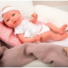 Arias Bambola Reborn Gara 40cm Bambolotto Neonato con Ciuccio