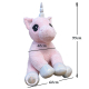 Giant Unicorn Plush Toy 95cm Sitting Pony Pink Glitter, Kids Girl Adults