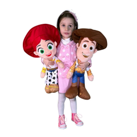 Toy Story 4 Peluche 59cm Disney Sceriffo Woody e Jesse
