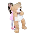 Peluche Orso Grande 90cm Beige Bambini Ragazzi Orsacchiotto