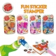 Sticker Fun Magico Timbro con Adesivi 160 Stickers Bambini Stacca Riattacca Principesse