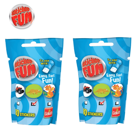 Sticker Fun Magico Stamp with Stickers 160 Children's Stickers Detach and Hang Up Street