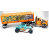 Hot Wheels Road Roller Super Rigs Camino with 1:64 Scale Cars