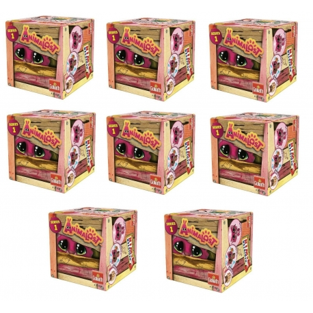 GOLIATH - Animalost Serie 1 Animaletti da Salvare Collezione Mystery 4 Box Mystery