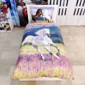 Love Horses Glowing set of sheets single bed DUVET COVER 140x200cm