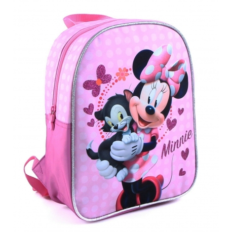Zaino Minnie Mouse Per Bambina Asilo Mybagstory 31cm Leggero Con Spallacci Regolabili